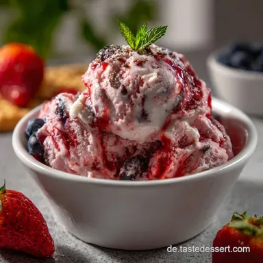 Gesundes SmoothieEis Einfache Eiscreme Aus Drei: Kalorienarm Rezeptkarte