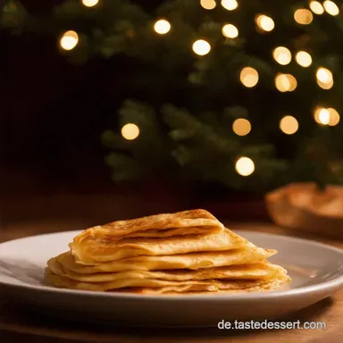 Goldene Cr&ecirc;pesTr&auml;ume mit Cr&ecirc;pes Maker Wie vom Weihnachtsmarkt Rezeptkarte