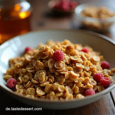 Knuspriges Goldknusper Granola Mein liebstes Granola Granola Rezeptkarte