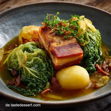 Gr&uuml;nkohl mit Kassler: Das authentische DDR Rezept f&uuml;r kalte Tage Rezeptkarte