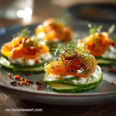 Gurken H&auml;ppchen mit Frischk&auml;se: Erfrischend, Low Carb in 20 Min. fertig Rezeptkarte