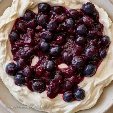 Heidelbeer Dessert Lafer f&uuml;r 12 Personen Rezeptkarte