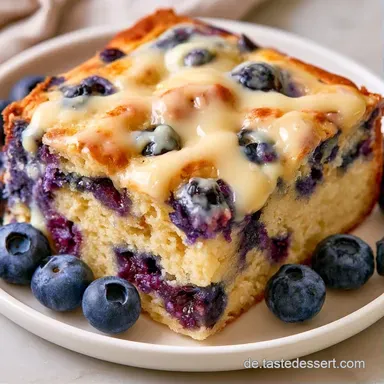 Heidelbeerkuchen mit Vanillepudding: Cremig Rezeptkarte