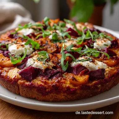 Herbst Pizza: K&uuml;rbis Ziegenk&auml;se Blitz-Rezept Rezeptkarte