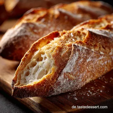 Baguette Schiff Herzhaft gef&uuml;lltes &Uuml;berbackenes Baguette Rezeptkarte