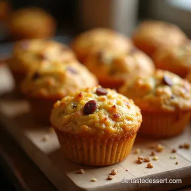 Einfaches Rezept leckere Cheeseburger Muffins PartyHit aus Bl&auml;tterteig Rezeptkarte