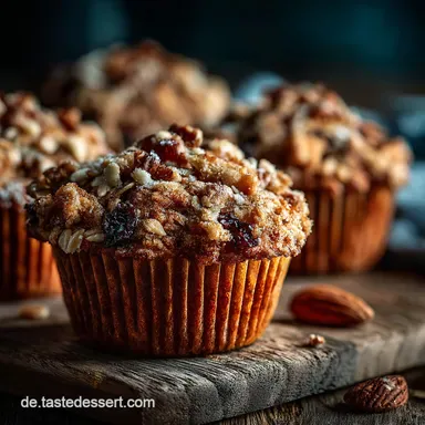Gesunder Snack: Herzhafte Vollkorn-Hafer-Muffins in 15 Min. Prep Rezeptkarte