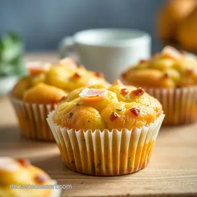 Muffins Herzhaft K&auml;se Schinken Einfach unwiderstehlich Rezeptkarte