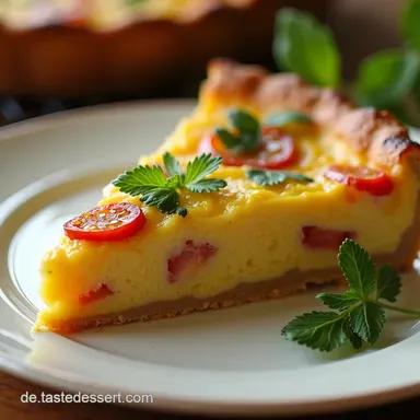 Herzhafte Quiche Mein einfaches Rezept Einfach Backen Rezeptkarte