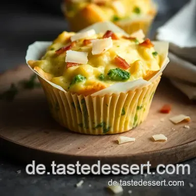 Herzhafte Spargelmuffins mit Parmesan und Speck: Perfekt für dein Brunch! Rezeptkarte
