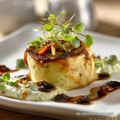 Gem&uuml;seschmarrn mit Kr&auml;uterdip Schnelles, vegetarisches Soul Food Rezeptkarte