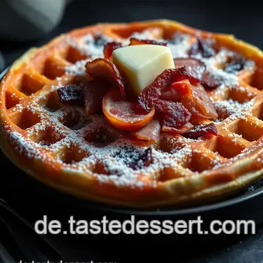 Herzhafte Waffeln mit Lauch und Speck: Ein echter Genuss für alle! Rezeptkarte