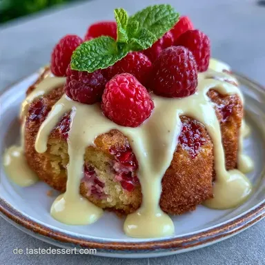 Himbeerkuchen Wei&szlig;er Schokolade: Gebacken
