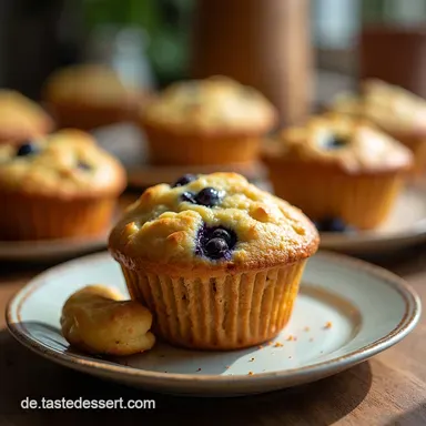 Glutenfreie Muffins Meine himmlischen BlaubeerMuffins Rezeptkarte
