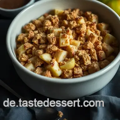 Himmlischer Apfel-Crumble mit Haferflocken – Einfach & Lecker Rezeptkarte