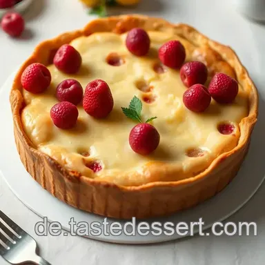 Himmlischer Käsekuchen mit Johannisbeeren: Einfach und Lecker! Rezeptkarte