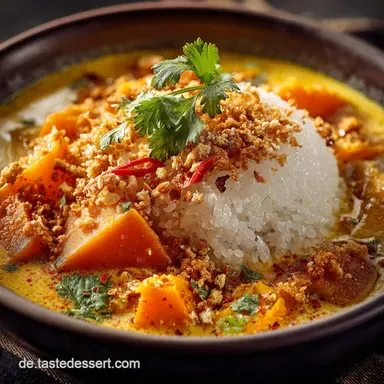 K&uuml;rbis Curry: Das cremigste Hokkaido Curry in nur 30 Minuten Rezeptkarte