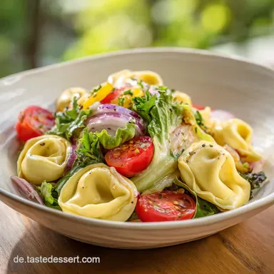 Italienischer Tortellinisalat mit Rucola: 15 Min. Rezeptkarte