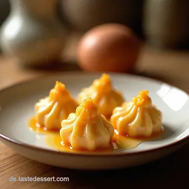 Einfaches Dango Rezept Mitarashi Dango Z&auml;he Gl&uuml;cksb&auml;llchen die beste So&szlig;e Rezeptkarte