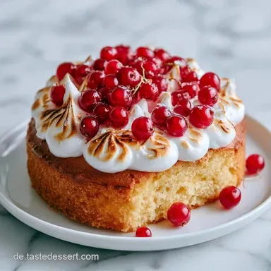Johannisbeer Baiserkuchen f&uuml;r 12 St&uuml;cke Rezeptkarte