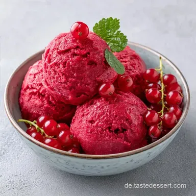 Johannisbeereis Mit Griechischem Joghurt