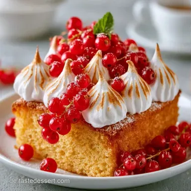 Johannisbeeren Auflauf mit Baiser Rezeptkarte
