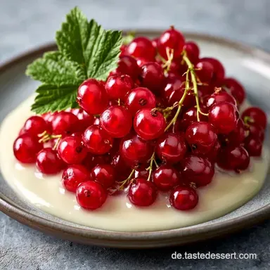 Johannisbeeren mit Vanillesauce in 35 Min Rezeptkarte