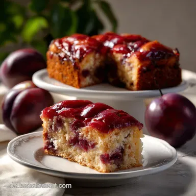 Kalorienarmer Zwetschgenkuchen: Saftig Leicht