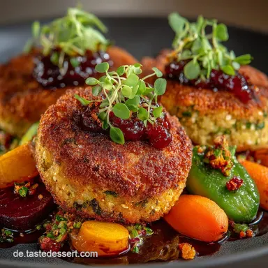Saftige KarottenHaferflocken Bratlinge Gesundes VeggieRezept Rezeptkarte