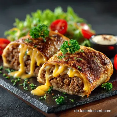 Die beste LowCarb Cheeseburger Rolle Saftiges Keto Abendessen