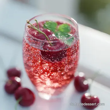 Kirsch-Minz-Limonade in 45 Minuten Rezeptkarte