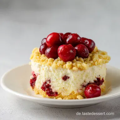 Kirsch-Quark-Kuchen mit Streuseln Rezeptkarte