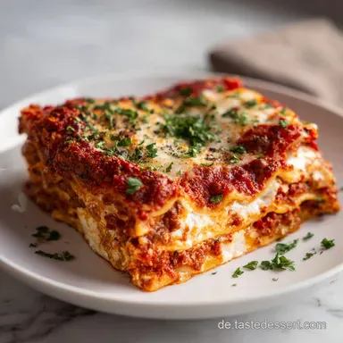 Rezeptklassische Lasagne: Original Italienisch mit 6 Portionen Rezeptkarte