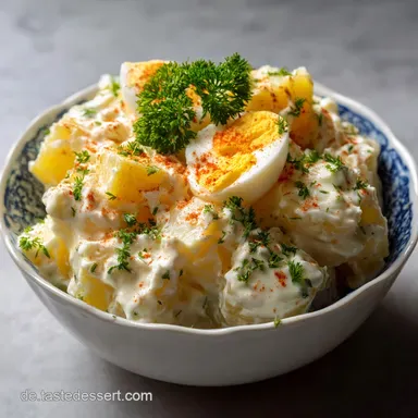 Klassischer Kartoffelsalat mit Ei und Mayonnaise: Perfekt Cremig Rezeptkarte