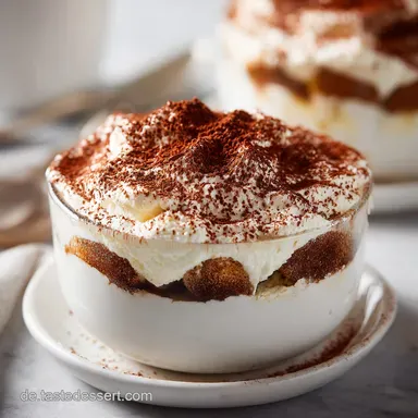 Rezept f&uuml;r Tiramisu: Italienischer Klassiker f&uuml;r 6 Portionen Rezeptkarte