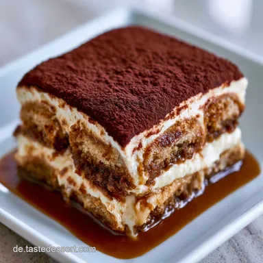 Klassisches Tiramisu f&uuml;r 8 Portionen Rezeptkarte