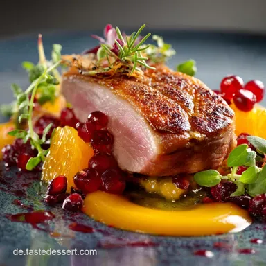Entenbrust mit Orangenso&szlig;e: Rosa gebraten, knusprig festlich
