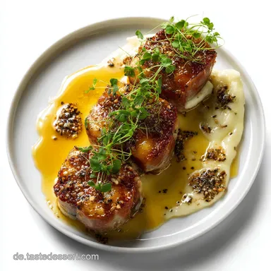 G&auml;nsekeule Rezept: Knusprig zart aus dem Backofen Festtagsessen Rezeptkarte