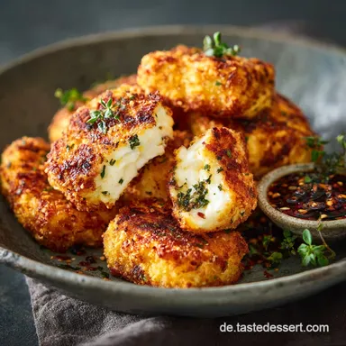 Halloumi Nuggets: Das knusprige Rezept f&uuml;r Air Fryer und Pfanne Rezeptkarte