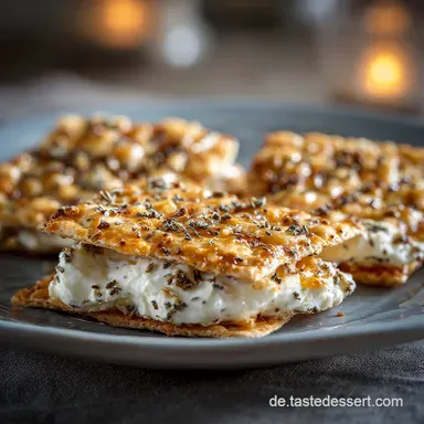 Knusprige K&auml;se Cracker Rezept Der schnelle Feierabend Snack in 15 Minuten