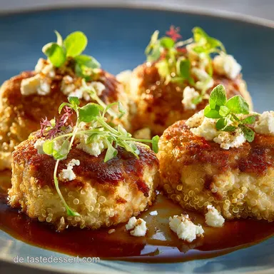 QuinoaZucchiniBratlinge Knusprige FetaTaler schnell und gesund Rezeptkarte