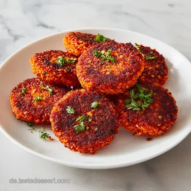 Rote Linsen Bratlinge: Knusprig in 35 Minuten f&uuml;r 4 Personen Rezeptkarte