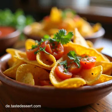 Knusprige Nacho Chips aus Tortillas Einfach selber machen Rezeptkarte