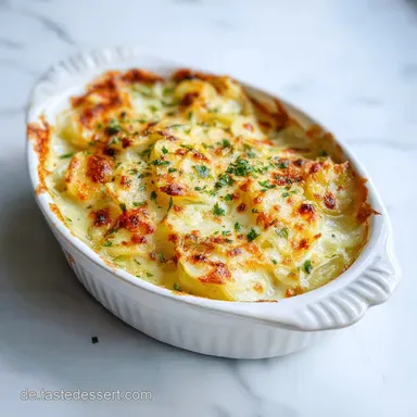 Rezept: Kohlrabi Kartoffel Auflauf mit K&auml;se f&uuml;r 4 Personen