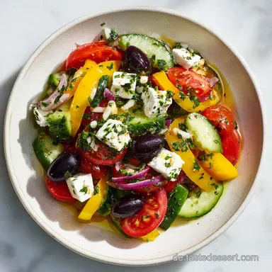 Kritharaki Salat mit Feta in 25 Minuten