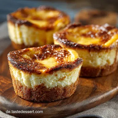 Low Carb CheesecakeMuffins Cremige K&auml;sekuchen T&ouml;rtchen ohne Zucker Rezeptkarte