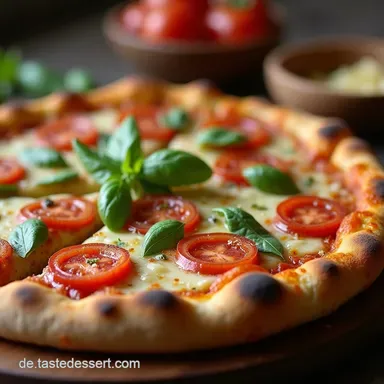 Saftige LowCarbSch&uuml;ttelpizza Blitzschnell ohne Kneten Rezeptkarte