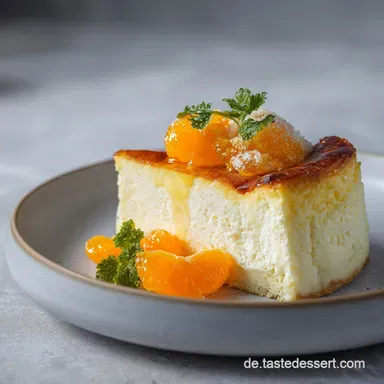 Mandarinen-Quarkkuchen ohne Boden f&uuml;r 12 Portionen Rezeptkarte