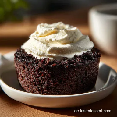 Maulwurfkuchen Dessert Im Glas f&uuml;r 4 Rezeptkarte