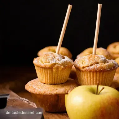 Apfelstrudel Popcakes Mini Kuchen mit Popcake Maker Rezeptkarte